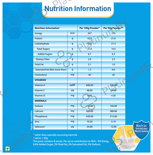 Nestle Resource High Quality Whey Protein - Flavour Powder Vanilla Rich in Immuno Nutrients