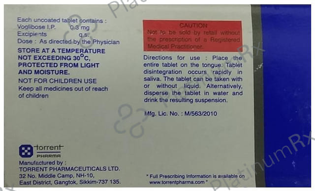 Voglitor MD 0.3mg Tablet 15s