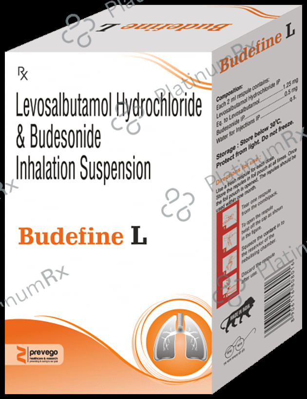 Budefine L 0.5/1.25mg Respules 2X2ml