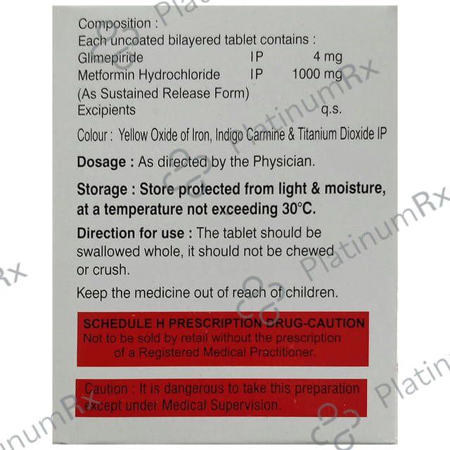 Glimecaid-M 4 Forte Tablet SR
