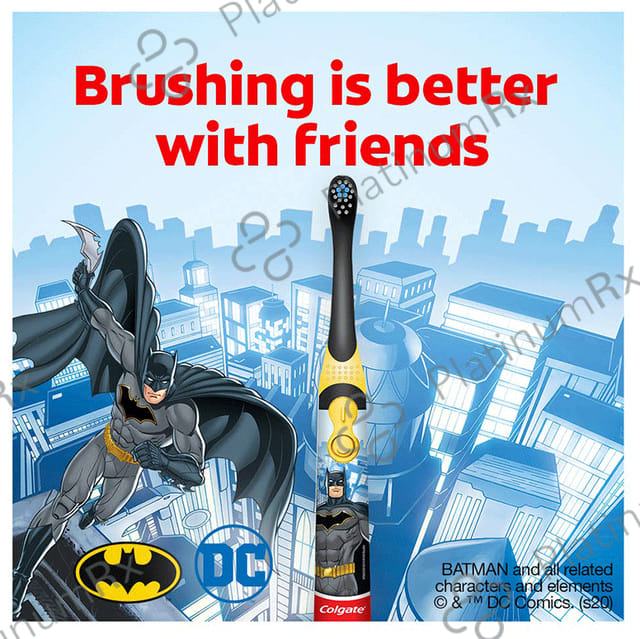 Colgate 3+ Years Extra Soft Battery Powered Toothbrush Batman