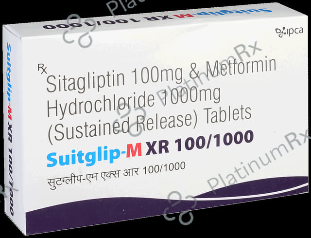 Suitglip M XR 100/1000 Tablet