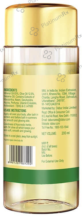 Dabur Oliv-O-Oil Herbal Body Oil 200 Oil