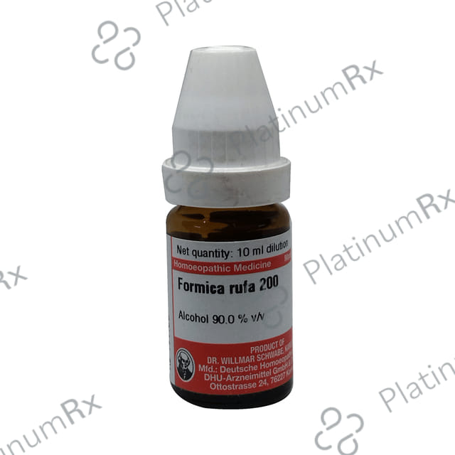 Dr Willmar Schwabe Germany Formica Rufa Dilution 200