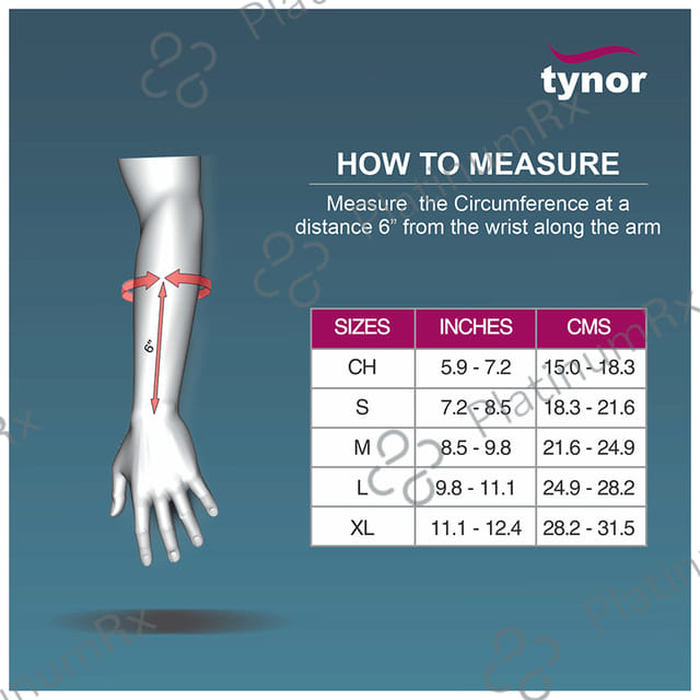 Tynor E 03 Wrist & Forearm Splint Small Right 1s