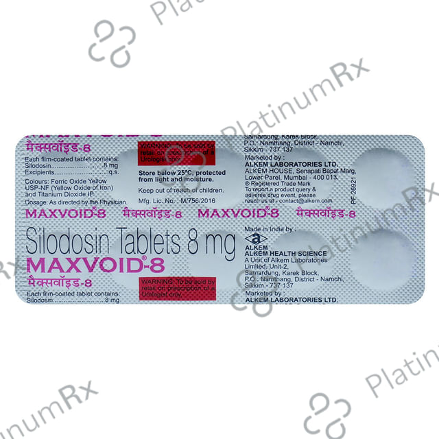 Maxvoid 8mg Tablet 10s