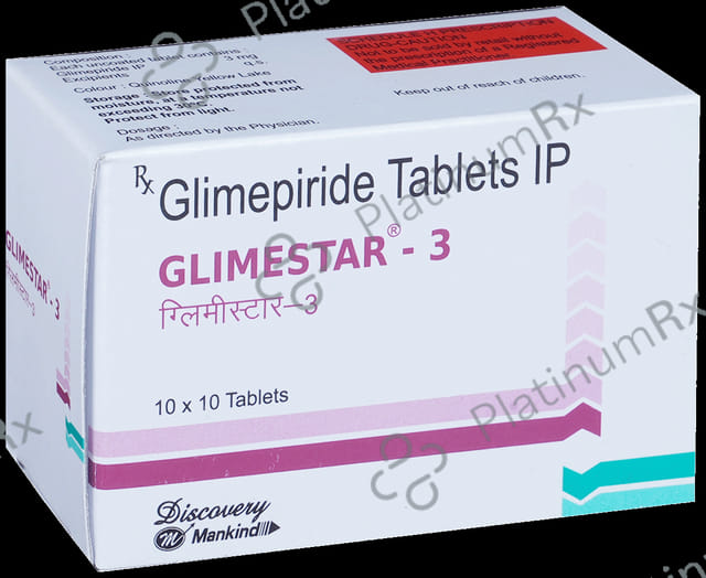 Glimestar 3mg Tablet 10s