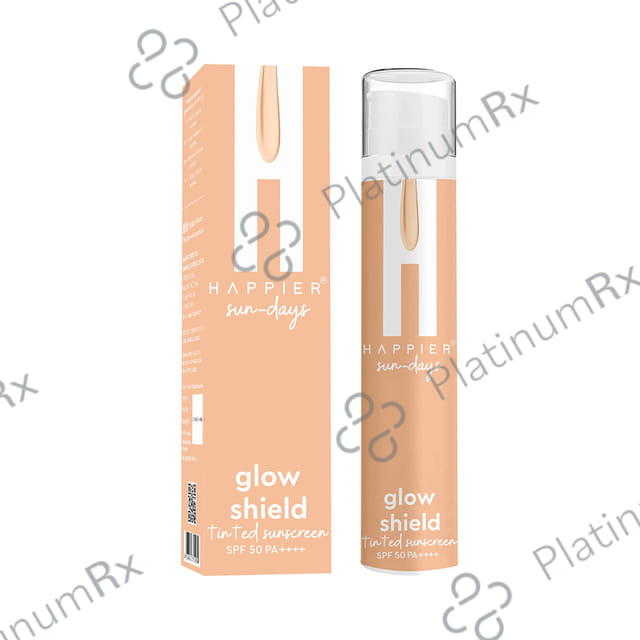 Happier Sun Days Glow Shield Tinted Sunscreen SPF 50 PA+++ Cream 50gm