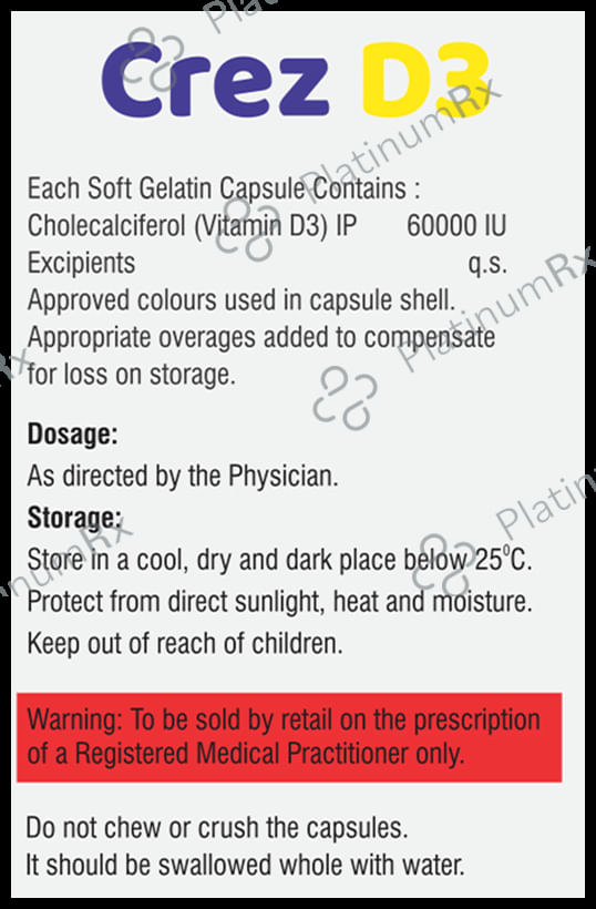 Crez D3 Soft Gelatin Capsule