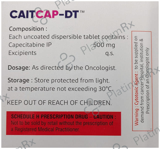 Caticap DT 500mg Tablet 10s