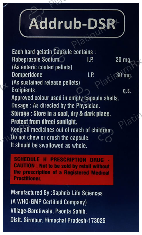 Addrub D 30/20mg Capsule SR 10s
