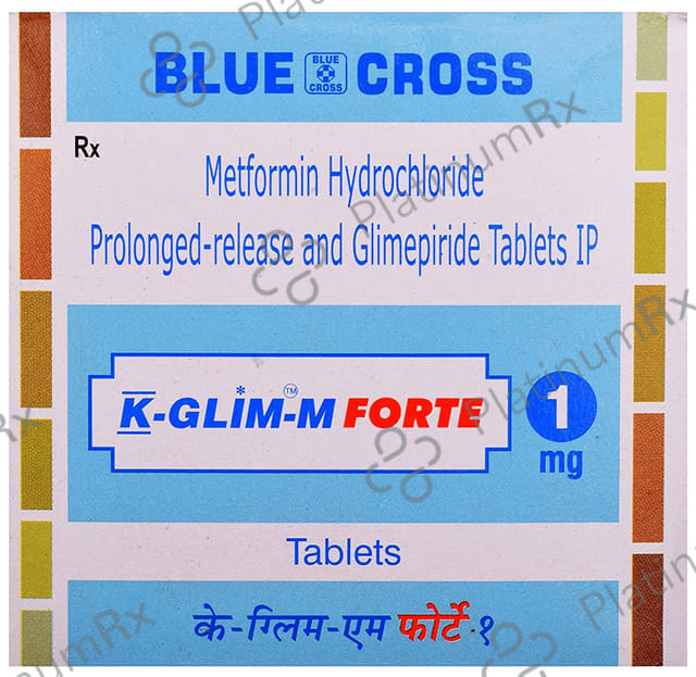 K Glim M Forte 1/1000mg Tablet PR 15s