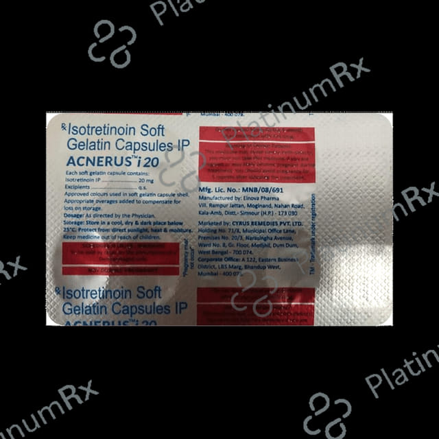 Acnerus I 20mg Soft Gelatin Capsule 10s
