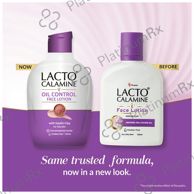 Lacto Calamine Face Lotion with Kaolin Clay for Oily Skin Paraben Free 120ml