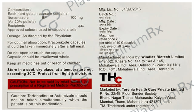 Itronia 100mg Capsule 10s