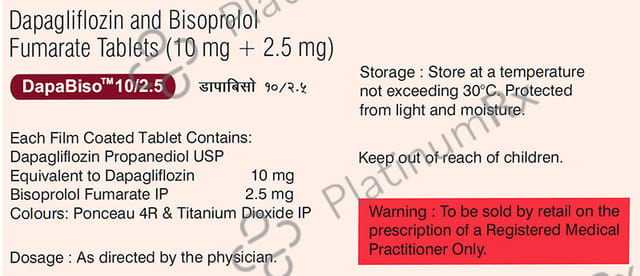 DapaBiso 10/2.5mg Tablet 10s