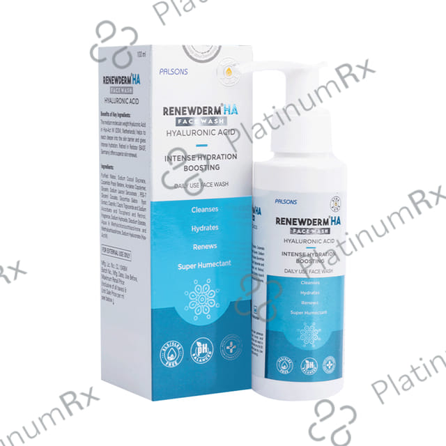 Renewderm HA Hyaluronic Acid Face Wash 100ml