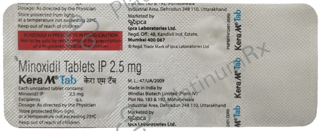 Kera M 2.5mg Tablet 10s