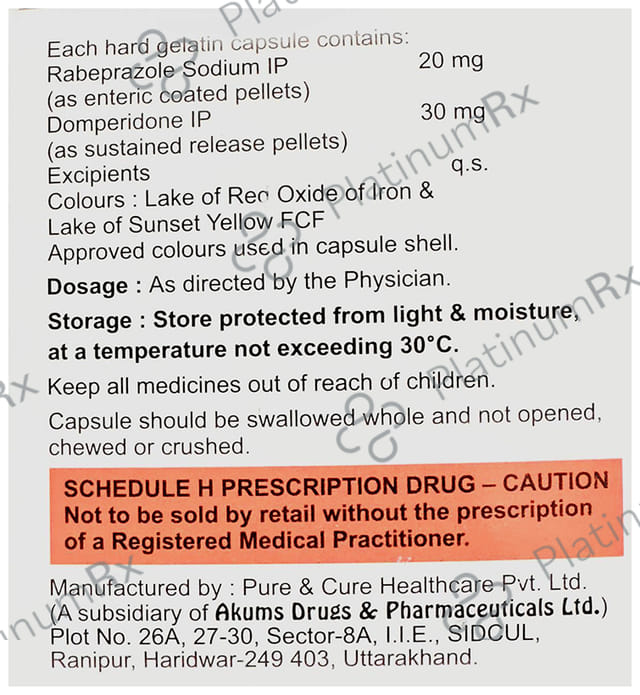 Rabomar 30/20mg D Capsule SR 10s