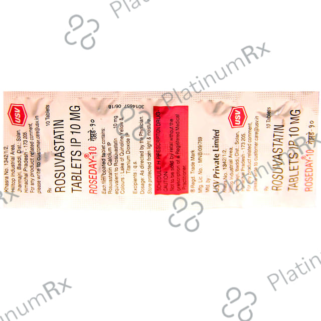 Roseday 10mg Tablet 10s