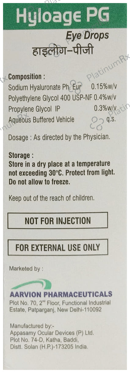 Hyloage PG Eye Drop 10ml