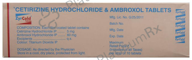 ZyrCold Tablet 10 tablets