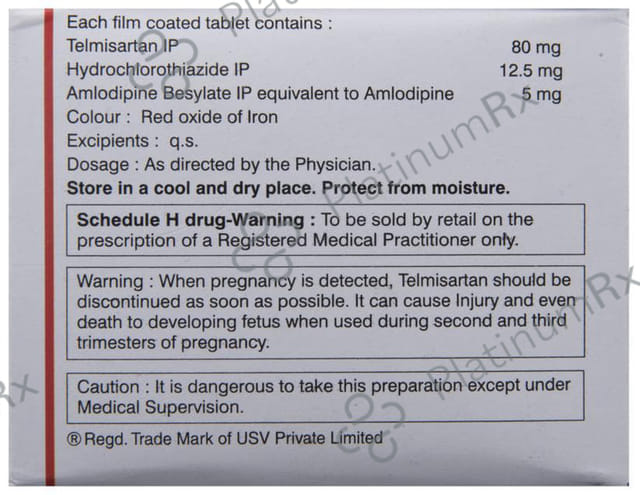 Tazloc Trio 80/5/12.5mg Tablet 10s