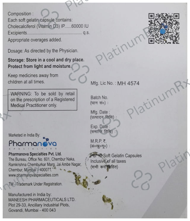 D3 Base 60K Soft Gelatin Capsule 12s
