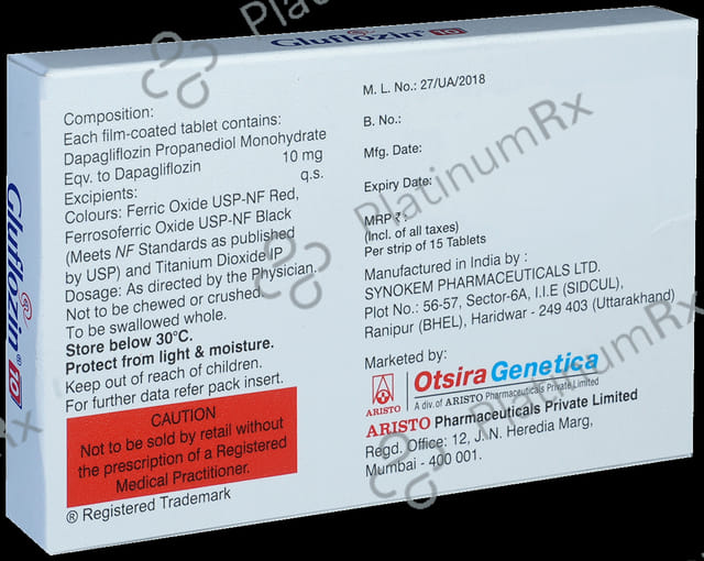 Gluflozin 10mg Tablet 15s