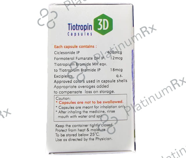 Tiotropin 3D 400/12/18mcg Rotacap 15s