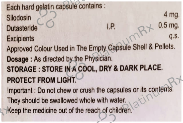 Silopill D 0.5/4mg Capsule 10s