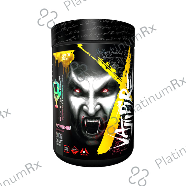 Knockout Vampire Pre-Workout Powder Mango Slush with Free Shaker
