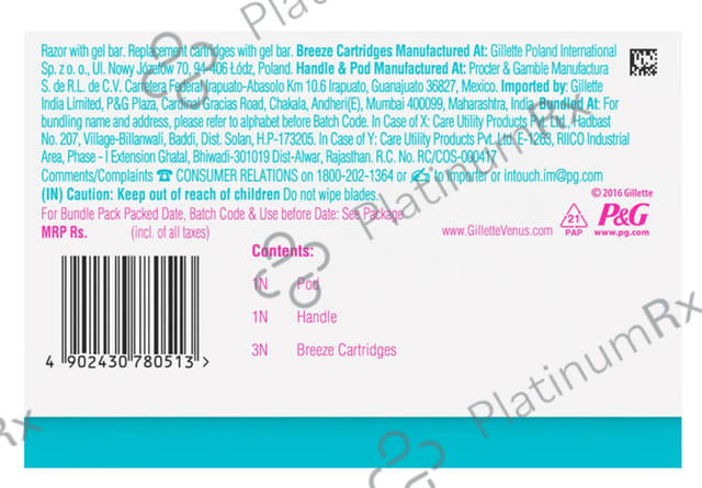Gillette Venus Snap Hair Remover Women Razor