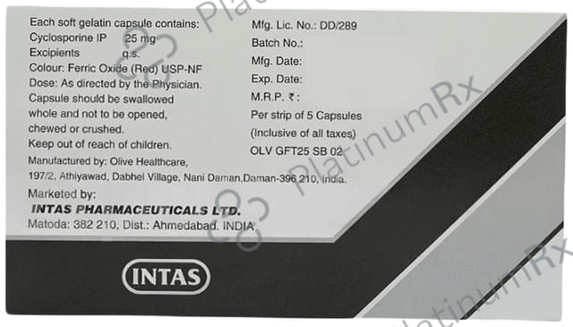 Grafotas 25mg Capsule