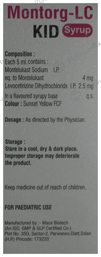 Montorg-LC Kid Syrup