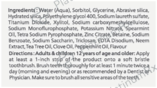 Dentomist Sensitive Toothpaste (100gm Each) 1 Tube