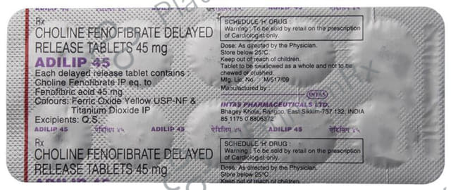 Adilip 45mg Tablet DR 10s