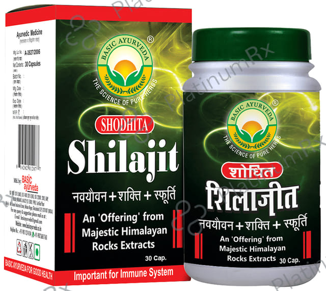 Basic Ayurveda Shodhita Shilajit Capsule