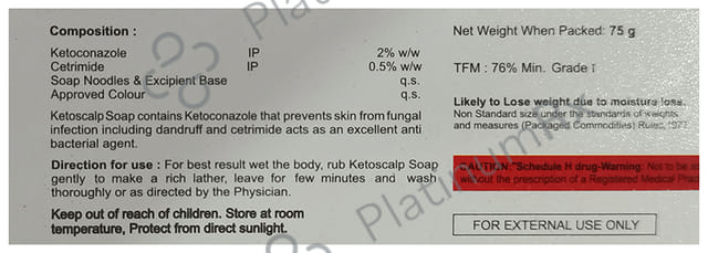 Ketoscalp Soap 75gm