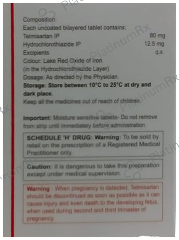 Eritel 80 H Tablet 12.5/80mg 15s