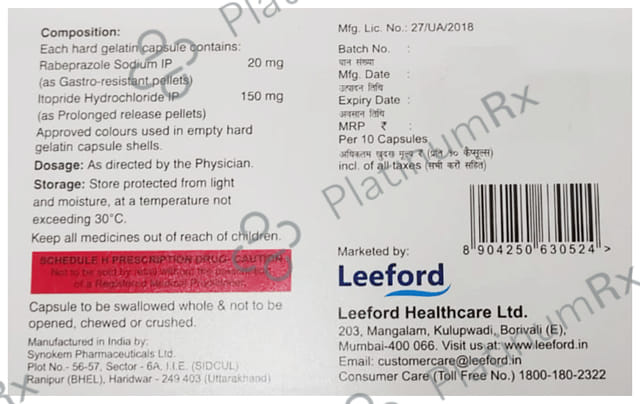 Renvorab IT 20mg/150mg Capsule SR