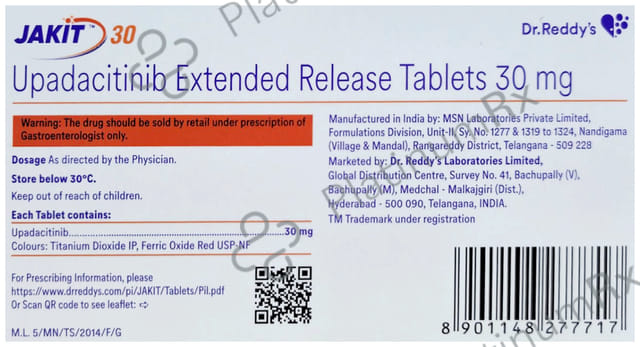 Jakit 30mg Tablet ER 10s
