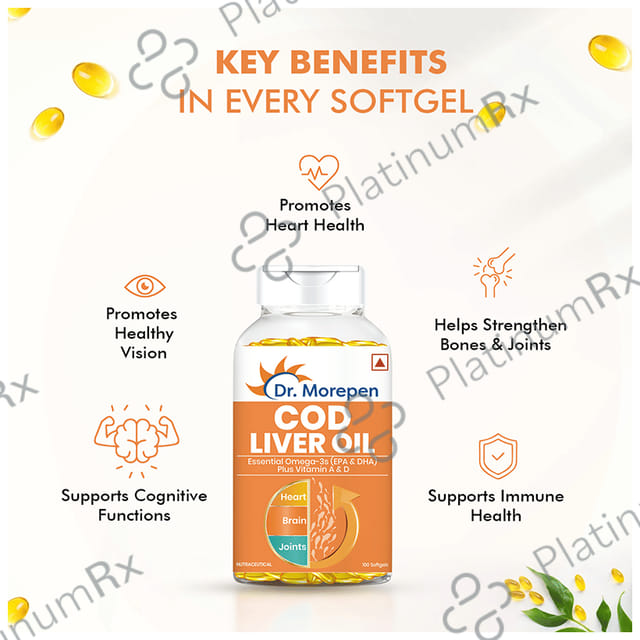 Dr. Morepen Cod Liver Oil Capsule 100s