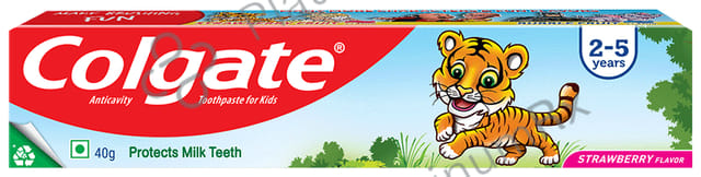 Colgate Kids 2 to 5 Years Anticavity Toothpaste Strawberry Flavour 40gm