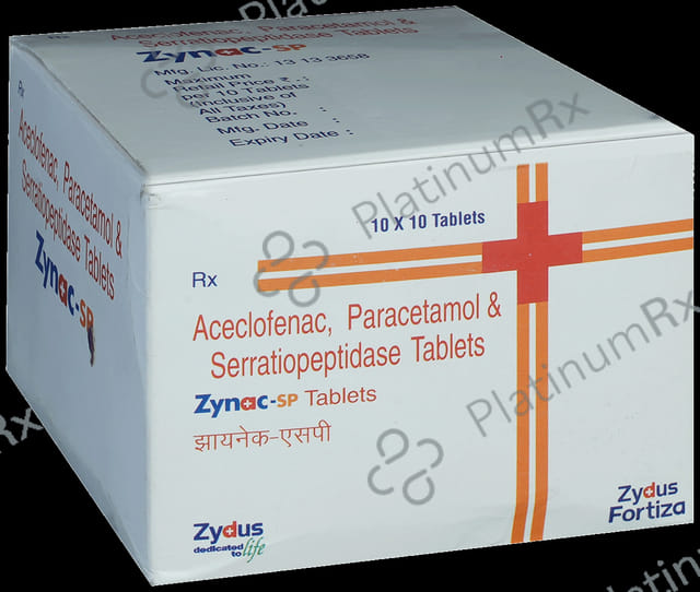 Zynac SP 100mg/325mg/15mg Tablet