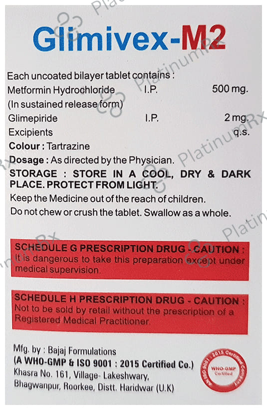 Glimivex M 2 Tablet SR 10s