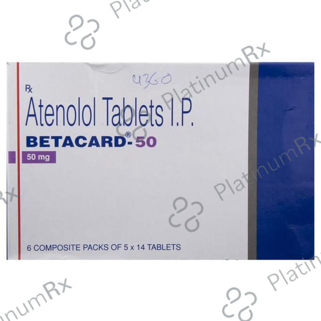 Betacard 50mg Tablet 14s