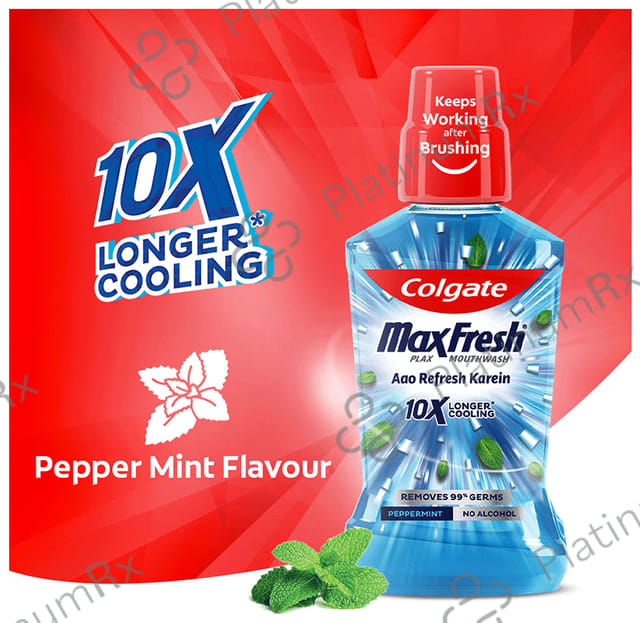 Colgate Peppermint MaxFresh Plax Antibacterial Mouth Wash 500 ml