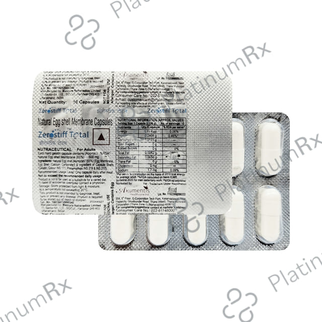Zerostiff Total 500mg Capsule 10s