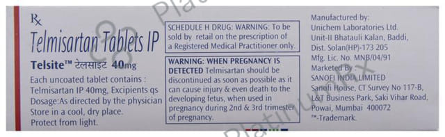 Telsite 40mg Tablet 15s